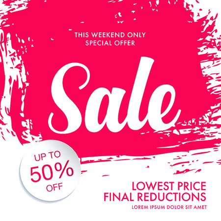 sale banner template designのイラスト素材
