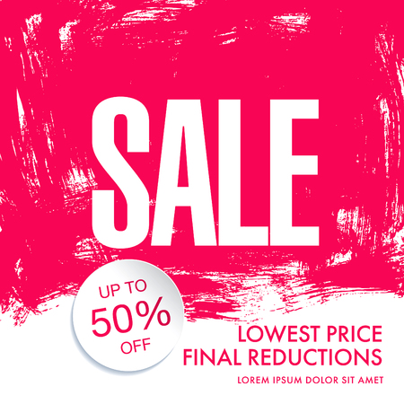 sale banner template designのイラスト素材