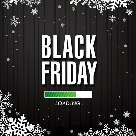 Black friday sale banner. Vector illustrationのイラスト素材