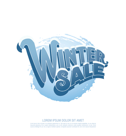 Winter sale . illustrationのイラスト素材