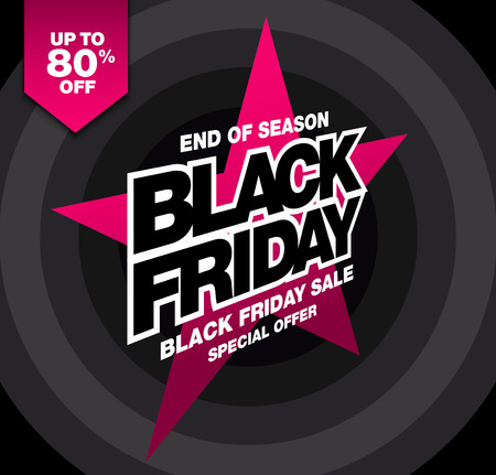 Sale poster of black fridayのイラスト素材