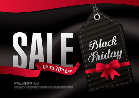 Black friday Sale bannerのイラスト素材