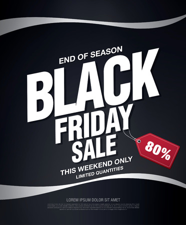 Black friday Sale bannerのイラスト素材