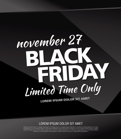 Black friday Sale bannerのイラスト素材