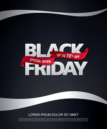 Black friday Sale bannerのイラスト素材