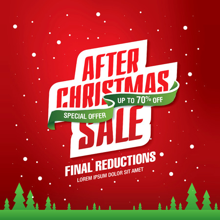 After christmas sale bannerのイラスト素材