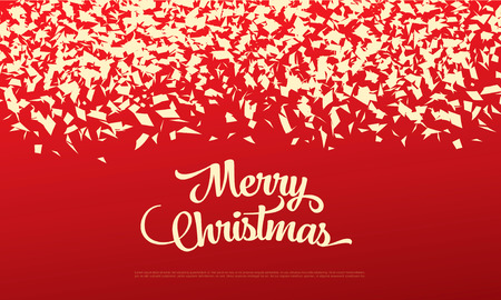 Christmas greeting card. Merry Christmas and happy new yearのイラスト素材