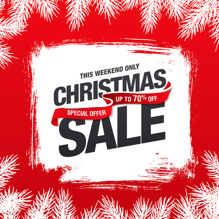 christmas sale bannerのイラスト素材