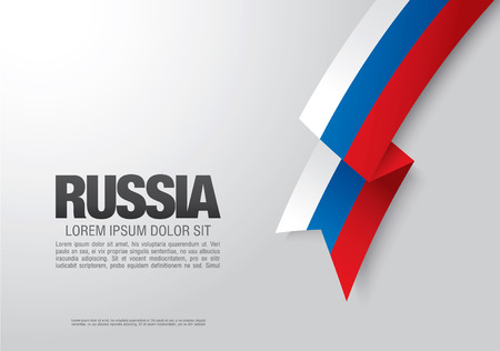 flag of russiaのイラスト素材