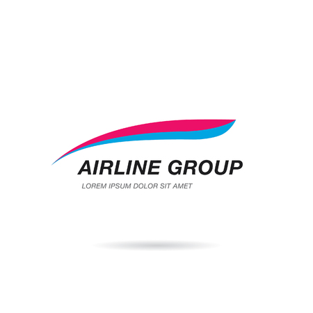 Airline logo template design. Vector illustrationのイラスト素材