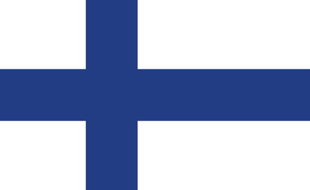 Flag of Finland, brush stroke backgroundのイラスト素材