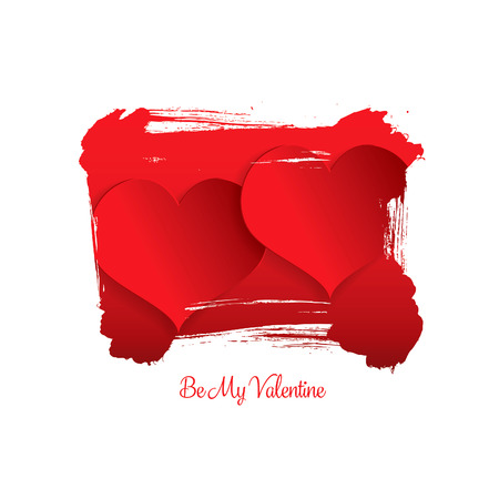 Valentine's greeting card. Happy Valentine's Dayのイラスト素材