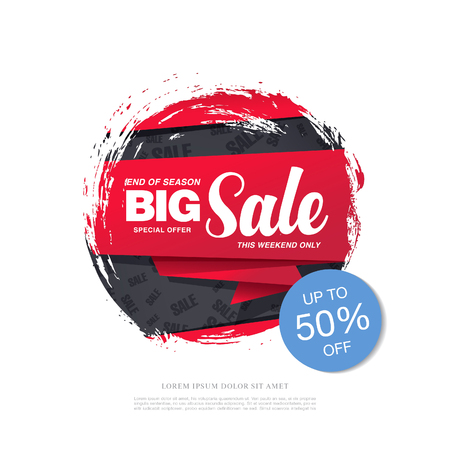 sale banner template designのイラスト素材