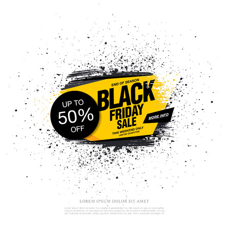 Black friday Sale bannerのイラスト素材