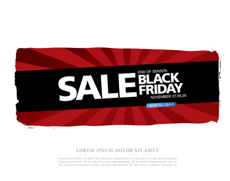 Black friday Sale bannerのイラスト素材