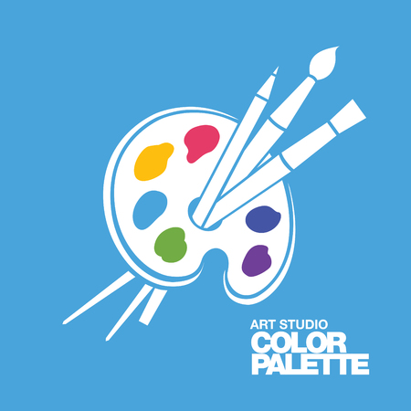 Art palette iconのイラスト素材