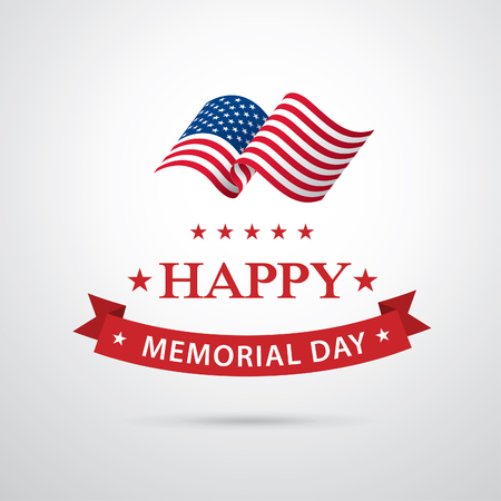 Memorial day. Remember and honor. Vector illustrationのイラスト素材