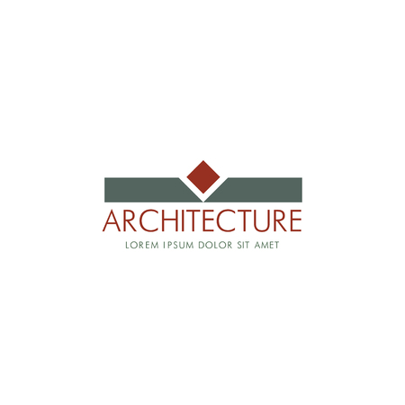 Architectural logo. Concept and design. Vector illustrationのイラスト素材