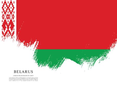 Vector illustration design of Belarus flag layoutのイラスト素材