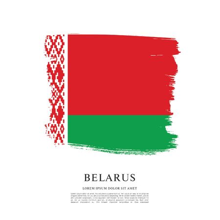 Vector illustration design of Belarus flag layoutのイラスト素材
