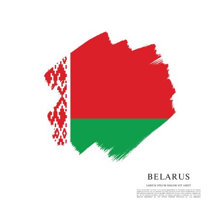 Vector illustration design of Belarus flag layoutのイラスト素材