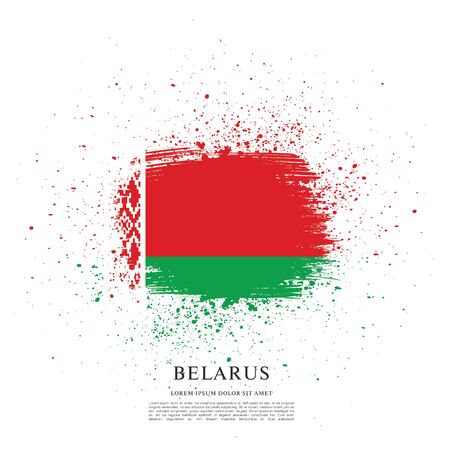 Vector illustration design of Belarus flag layoutのイラスト素材
