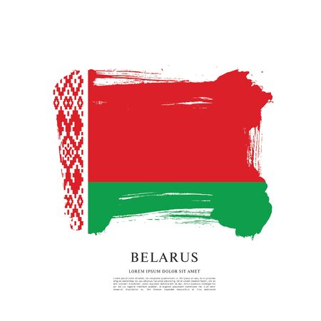 Vector illustration design of Belarus flag layoutのイラスト素材