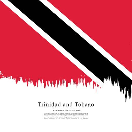 Flag of trinidad and tobagoのイラスト素材