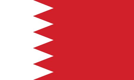 Flag of bahrainのイラスト素材