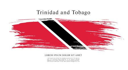 Flag of trinidad and tobagoのイラスト素材
