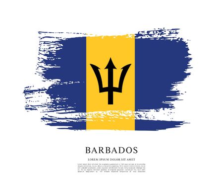 Flag of barbadosのイラスト素材