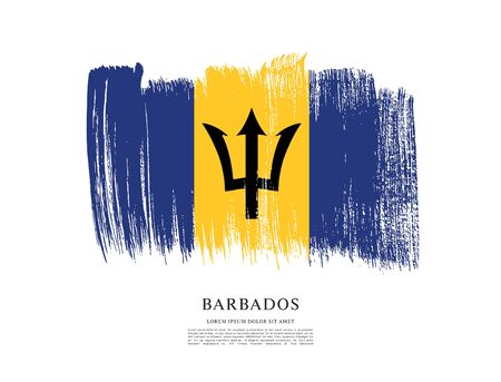 Flag of barbadosのイラスト素材
