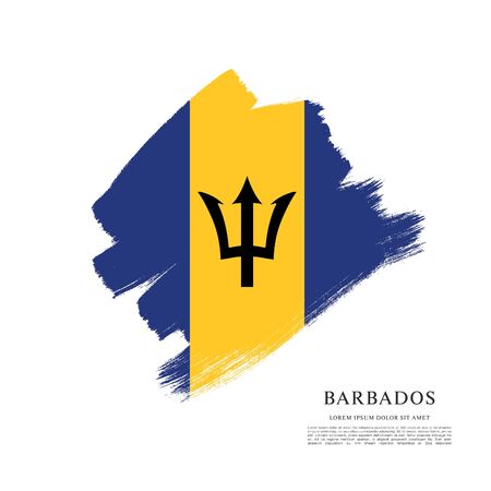 Flag of barbadosのイラスト素材
