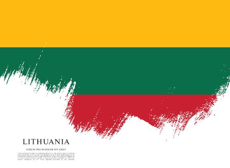 Flag of Lithuaniaのイラスト素材