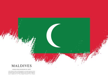 Flag of maldivesのイラスト素材