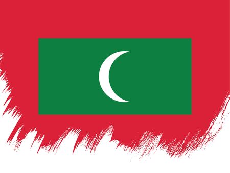 Flag of maldivesのイラスト素材