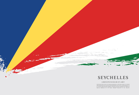 vector illustration of the seychelles flagのイラスト素材