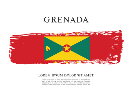 Vector illustration design of Grenada flagのイラスト素材
