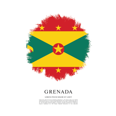 A Vector illustration design of Grenada flagのイラスト素材