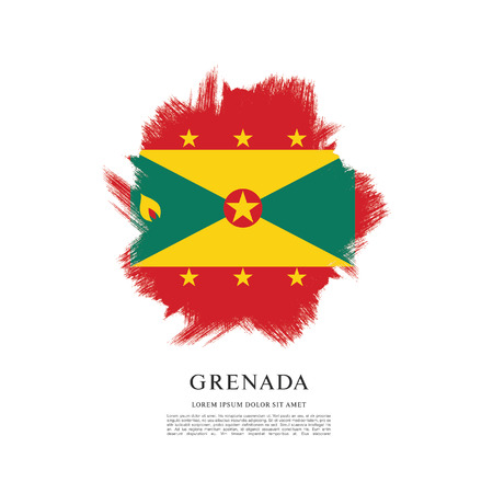 Vector illustration design of Grenada flagのイラスト素材