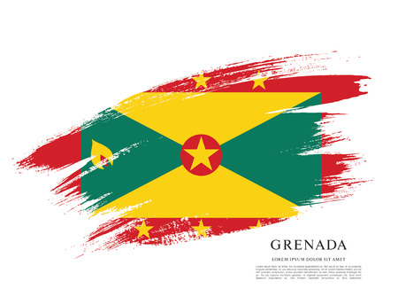 Vector illustration design of Grenada flagのイラスト素材