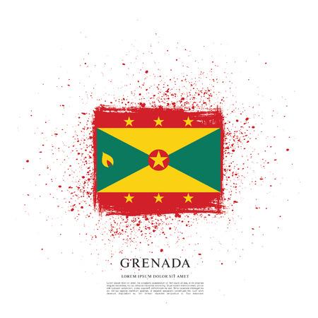 Vector illustration design of Grenada flagのイラスト素材