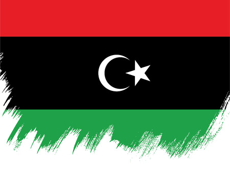 flag of libyaのイラスト素材
