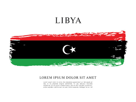 Flag of Libyaのイラスト素材