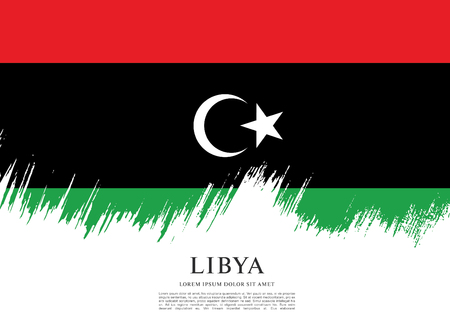 Flag of Libyaのイラスト素材