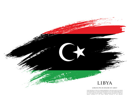 Flag of Libyaのイラスト素材