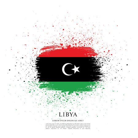 Flag of Libyaのイラスト素材