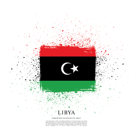 Flag of Libyaのイラスト素材