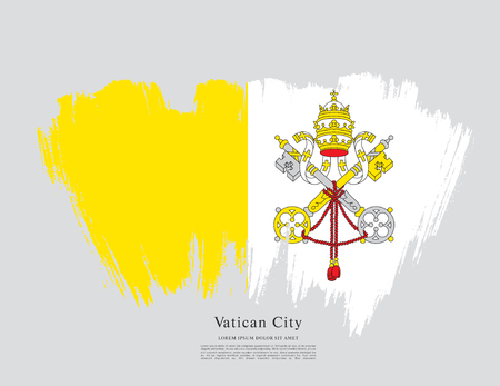 Flag of Vatican Cityのイラスト素材