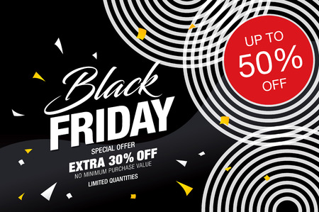 Black friday Sale bannerのイラスト素材